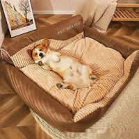 Pet Bed for Cats - Medium and Large Cat Nest Kennel Mat